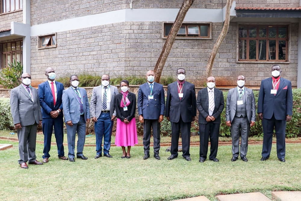 KEPHIS Board of Directors with Dr. Jean Gerard MEZUI M’ELLA(6th left), the Director, African Union-Inter-African Phytosanitary Council, during the official opening of the 3rd Phytosanitary Conference at KEPHIS Headquarters, Nairobi 